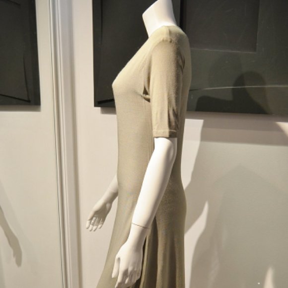 Serge Azar Moss Crepe Jersey Tee Shirt Dress - Picture 3 of 7